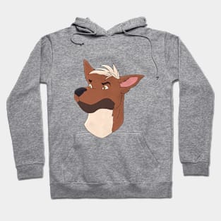 Anthro dog face Hoodie